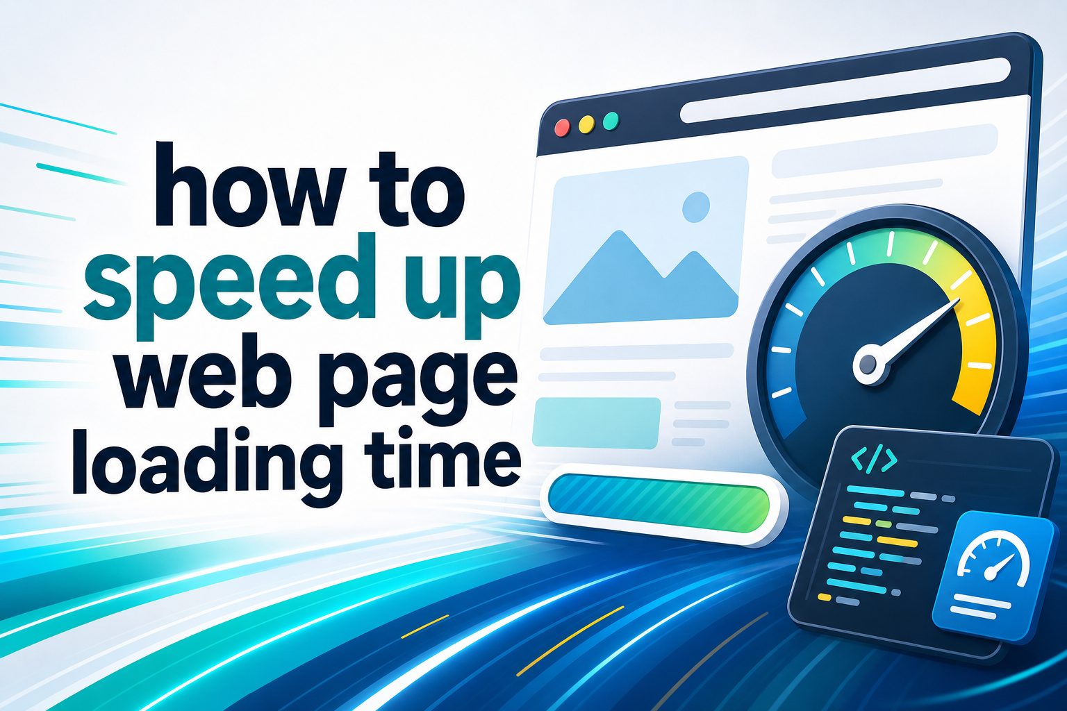 Website speed dashboard showing a fast-loading web page