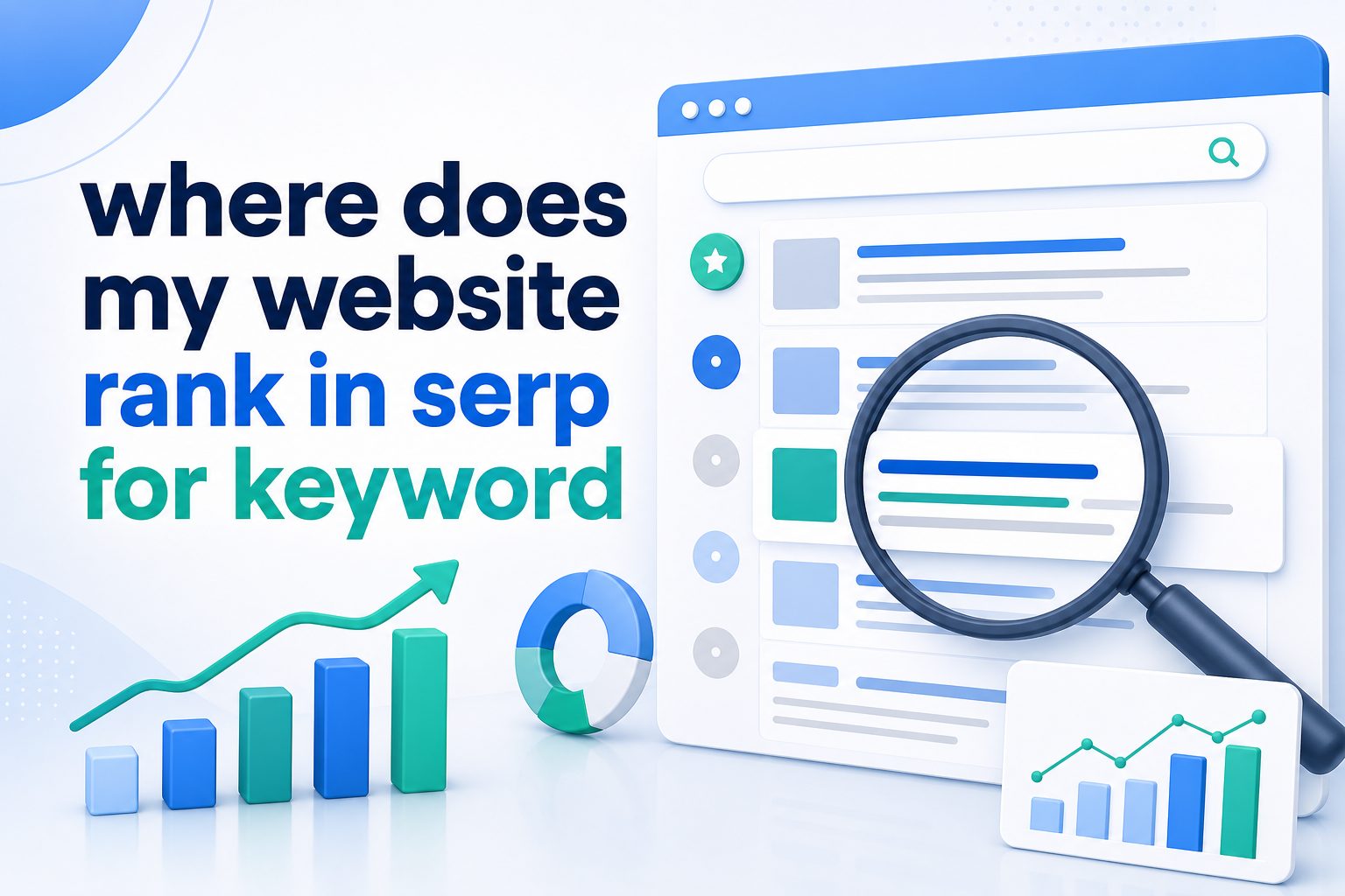 Search results page showing website ranking for a target keyword